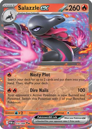 Salazzle ex (016/088) - ME03 Perfect Order Holofoil
