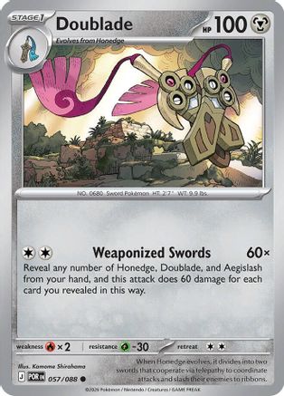 Doublade (057/088) - ME03 Perfect Order Reverse Holofoil