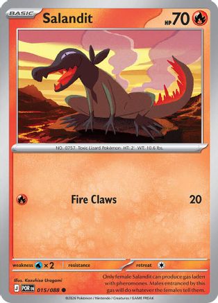 Salandit (015) - ME03 Perfect Order Reverse Holofoil