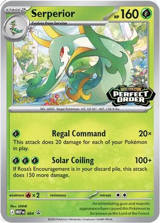 Serperior [Staff] (064/null) - ME Mega Evolution Promo Holofoil