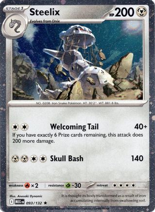 Steelix (Cosmos Holo) (093/132) - Miscellaneous Cards & Products Holofoil
