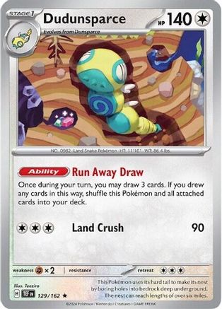 Dudunsparce (Non-Holo) (129/162) - Deck Exclusives