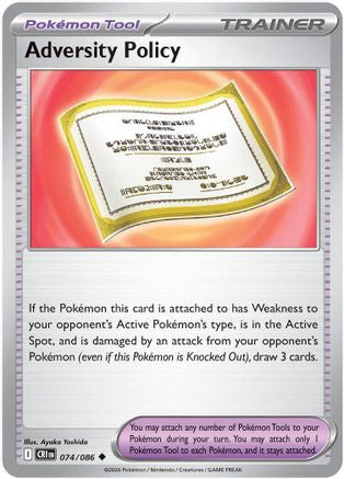 Adversity Policy (074/null) - ME04 Chaos Rising Reverse Holofoil