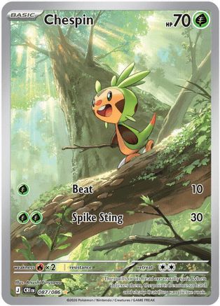 Chespin (087/086) - ME04 Chaos Rising Holofoil