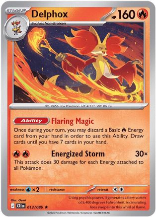 Delphox (013/null) - ME04 Chaos Rising Holofoil