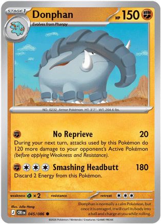 Donphan (045/null) - ME04 Chaos Rising Reverse Holofoil