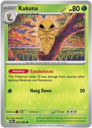 Kakuna (002/null) - ME04 Chaos Rising Reverse Holofoil
