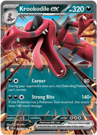 Krookodile ex (055/null) - ME04 Chaos Rising Holofoil