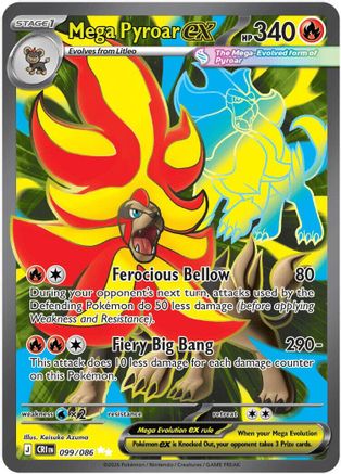 Mega Pyroar ex (099/086) - ME04 Chaos Rising Holofoil