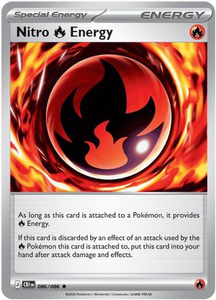 Nitro Fire Energy (086/null) - ME04 Chaos Rising Reverse Holofoil
