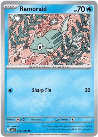 Remoraid (016/null) - ME04 Chaos Rising Reverse Holofoil