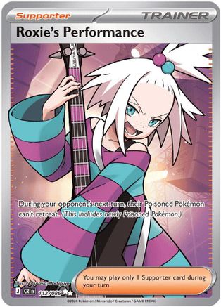 Roxie's Performance (112/086) - ME04 Chaos Rising Holofoil