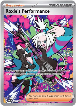 Roxie's Performance (121/086) - ME04 Chaos Rising Holofoil