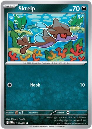 Skrelp (058/null) - ME04 Chaos Rising Reverse Holofoil