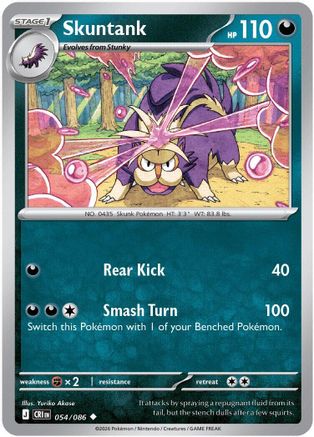 Skuntank (054/null) - ME04 Chaos Rising Reverse Holofoil