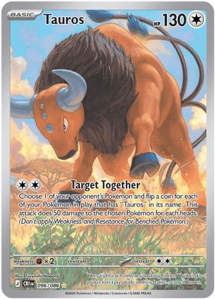 Tauros (096/086) - ME04 Chaos Rising Holofoil