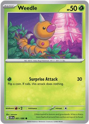 Weedle (001/null) - ME04 Chaos Rising
