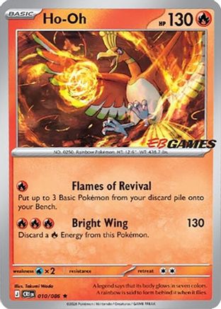 Ho-Oh (EB Games Exclusive) (010/086) - Miscellaneous Cards & Products Holofoil