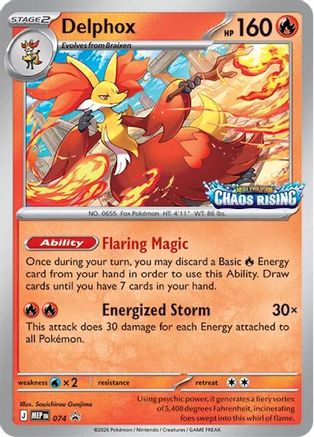 Delphox (074/null) - ME Mega Evolution Promo Holofoil