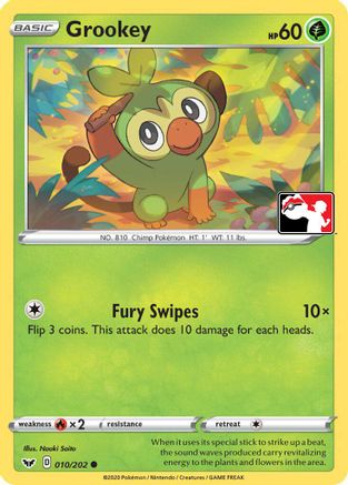 Grookey (Library Exclusive) (011/null) - Miscellaneous Cards & Products Reverse Holofoil