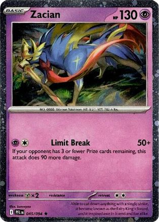 Zacian (Cosmos Holo) (045/094) - Blister Exclusives Holofoil