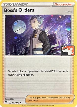 Boss's Orders [Cyrus] (Cosmos Holo) (132/172) - Prize Pack Series Cards Holofoil