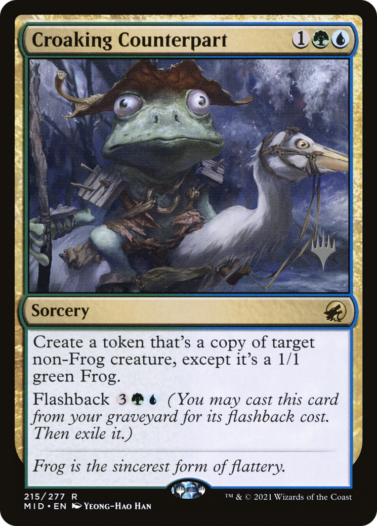 Croaking Counterpart (Promo Pack) [Innistrad: Midnight Hunt Promos]