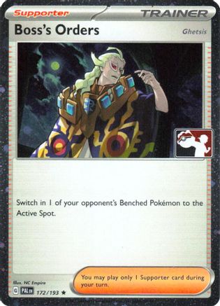 Boss's Orders [Ghetsis] (Cosmos Holo) (172/193) - Prize Pack Series Cards Holofoil