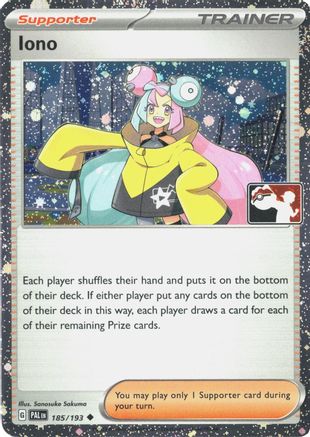 Iono (Cosmos Holo) (185/193) - Prize Pack Series Cards Holofoil