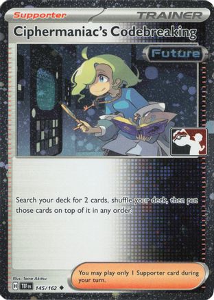 Ciphermaniac's Codebreaking (Cosmos Holo) (145/162) - Prize Pack Series Cards Holofoil
