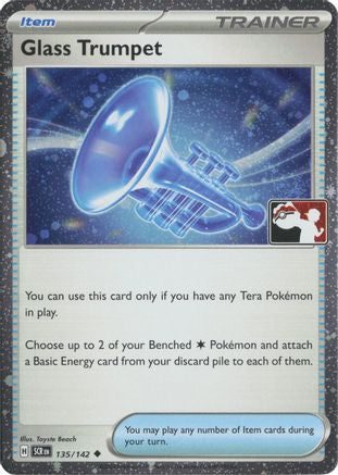 Glass Trumpet (Cosmos Holo) (135/142) - Prize Pack Series Cards Holofoil