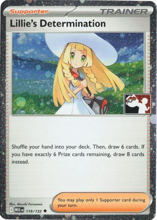 Lillie's Determination (Cosmos Holo) (119/132) - Prize Pack Series Cards Holofoil