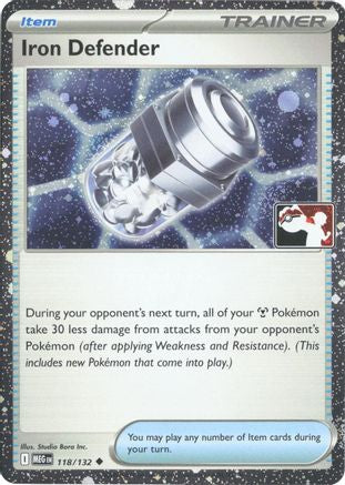 Iron Defender (Cosmos Holo) (118/132) - Prize Pack Series Cards Holofoil