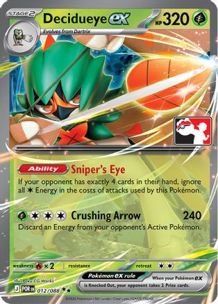 Decidueye ex (012/088) - Prize Pack Series Cards Holofoil