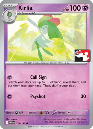 Kirlia (059/132) - Prize Pack Series Cards