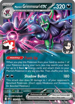 Marnie's Grimmsnarl ex (136/182) - Prize Pack Series Cards Holofoil