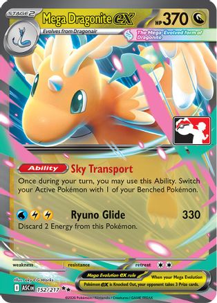 Mega Dragonite ex (152/217) - Prize Pack Series Cards Holofoil