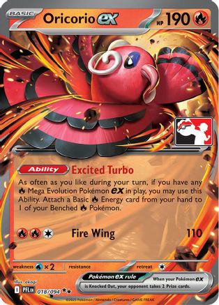 Oricorio ex (018/094) - Prize Pack Series Cards Holofoil