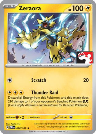 Zeraora (078/182) - Prize Pack Series Cards