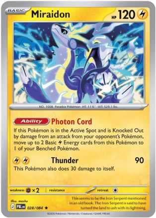 Miraidon (028/null) - ME05 Pitch Black Holofoil