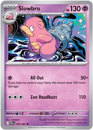 Slowbro (030/084) - ME05 Pitch Black Reverse Holofoil