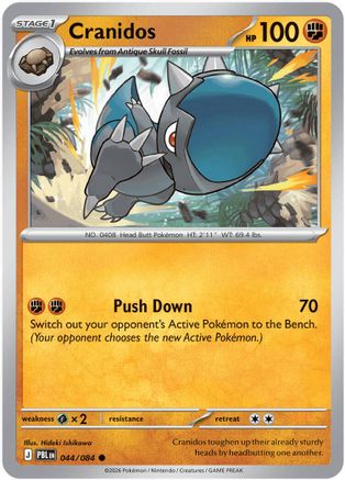 Cranidos (044/null) - ME05 Pitch Black Reverse Holofoil