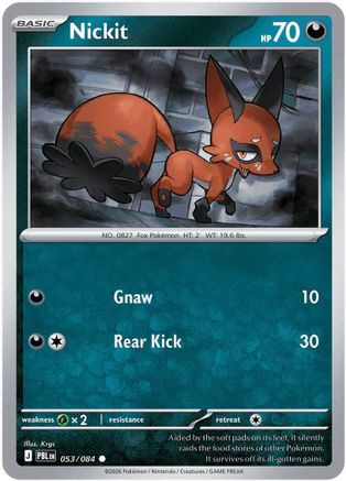 Nickit (053/null) - ME05 Pitch Black Reverse Holofoil