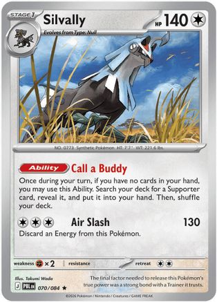 Silvally (070/084) - ME05 Pitch Black Holofoil