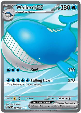 Wailord ex (097/084) - ME05 Pitch Black Holofoil