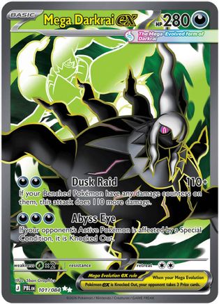Mega Darkrai ex (101/084) - ME05 Pitch Black Holofoil