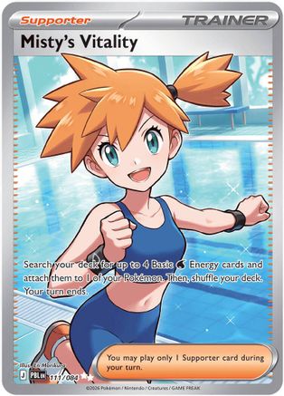 Misty's Vitality (111/084) - ME05 Pitch Black Holofoil