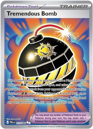 Tremendous Bomb (113/084) - ME05 Pitch Black Holofoil