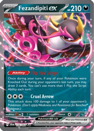 Fezandipiti ex (Starless Foil) (038/064) - Deck Exclusives Holofoil