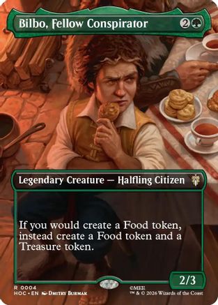 Bilbo, Fellow Conspirator (Borderless) (HOC-004) - The Hobbit: Eternal-Legal Foil